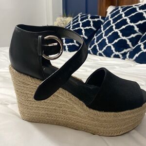 New without tags! Never worn!! Black espadrille wedges